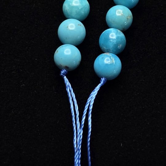 Filo di Turchese Naturale Sferico