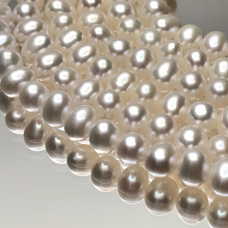 Filo di Perle Naturali Forma Ovale