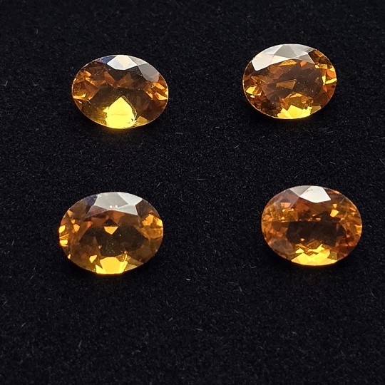 Offerta Lotto 4 Pietre di Quarzo Citrino Ovale ø 9x7 mm