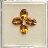 Offerta Lotto 4 Pietre di Quarzo Citrino Ovale ø 9x7 mm