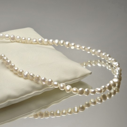 Filo di Perle Barocche Bianche ø 8,5/9,5 mm