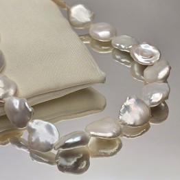 Strand Pearl Natural Keshi Ø 9.5 / 15 mm