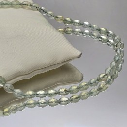 Wire of Prehnite Oval Wiped ø 8x6 mm