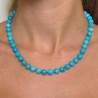 Collana di Turchese Sferico ø 8/8,5 mm