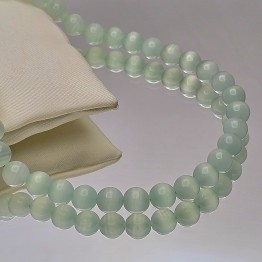 Spherical Green Calcite Wire Liscia