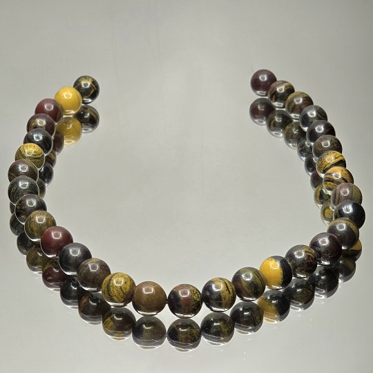 Filo di Diaspro Ferroso Sferico ø 12,5 mm