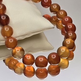 Wire of Agata Arancio Sferica Liscia ø 12/12.5 mm