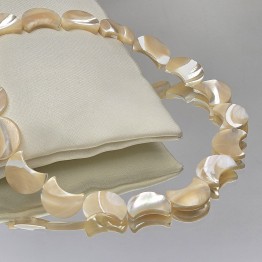 Strand of moon-pearl mother-of-pearl Ø 15.5 / 16 mm