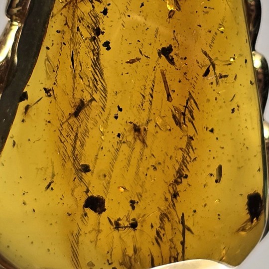 Pendente di Ambra Mesoamericana ø 42x28 mm