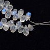 Strand of drum labradorite briolette Ø 3.5 / 4 mm