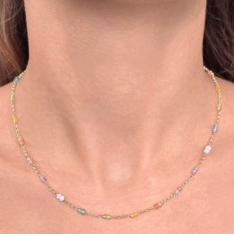 Collier di Multipietre a Rondella