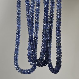 Filo di Zaffiro Blu/Grigio a Rondella ø 2/4 mm