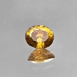 Pietra di Sfalerite Gialla/Arancio Ovale 3,34 Ct.