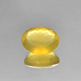 Pietra di Opale di Fuoco Gialla Ovale 7,04 Ct.