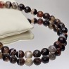 Strand of Sardonice natural spherical smooth Ø 10 mm