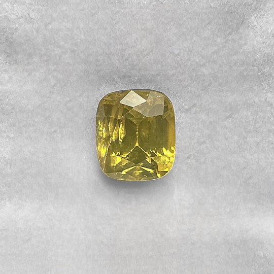 Pietra di Zircone Giallo Rettangolare 3,91 Ct.