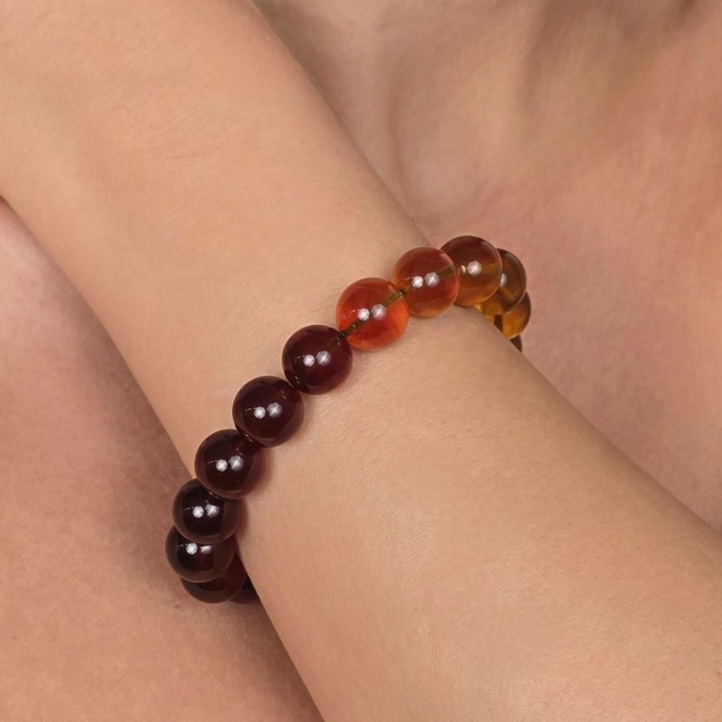 Bracelet with Amber Burmese Degradè