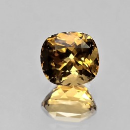 Gemstone of Heliodor Rectangular intense yellow 5,53 ct.