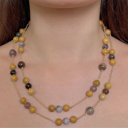 Chanel con Mokaite e legno Fossile