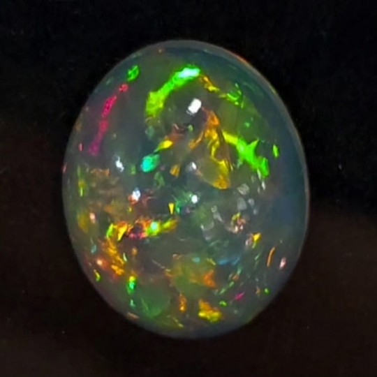 Gemstone of Opal Ethiopian oval cabochon 6.35 ct.