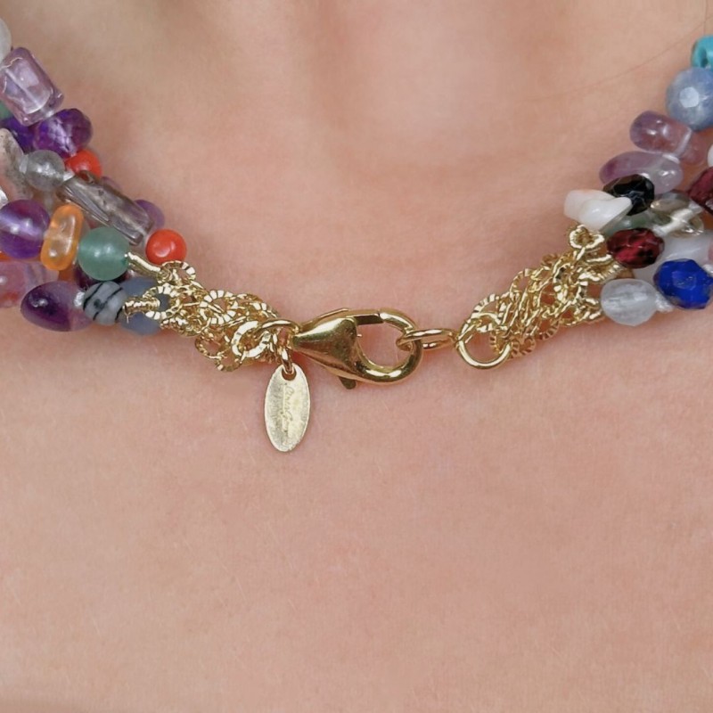 Torchon a 5 Fili di Multipietre Multiforme