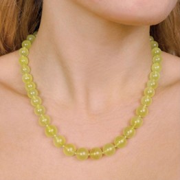 Collana di Prehnite Sferica ø 9/11 mm
