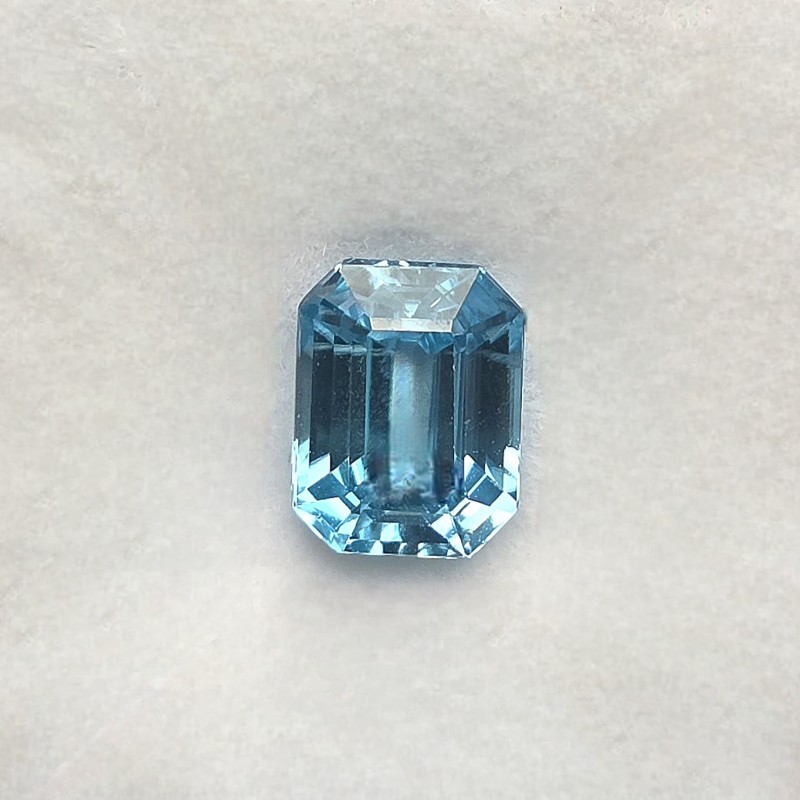 Pietra di Zircone Blu Ottagonale 3,13 Ct.