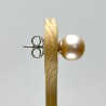 Earrings with Pearl Violet rose Ø 8 / 8.5 mm