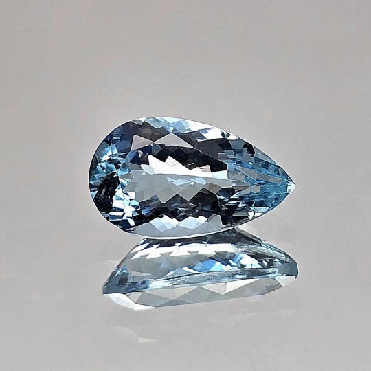 Pietra di Acquamarina a Goccia 2,85 Ct.