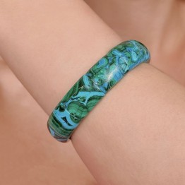 Bracciale di Azurmalachite Rettangolare ø 14,5x20 mm