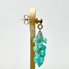 Cluster earrings with Amazonite Ø 4 mm