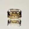 Anello con Quarzo Brandy Rettangolare 18,68 Ct.