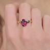Anello con Granato Ovale 3,50 Ct.