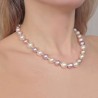 Necklace Pearl Baroque with core Multicolor Ø 9/11 mm