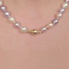 Necklace Pearl Baroque with core Multicolor Ø 9/11 mm