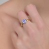 Anello con Tanzanite Trilliant 2,01 Ct.