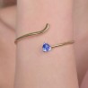 An opposite bracelet with Tanzanite Trilliant 1.65 ct.