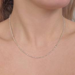 Collana di Diamanti Bianchi a Cubetto 9 Ct.