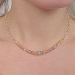 Collier con Centrale in Opale Etiope