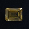 Pietra di Apatite Verde Oliva Ottagonale 12,32 Ct.