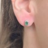 Orecchini con Smeraldo e Contorno di Topazi