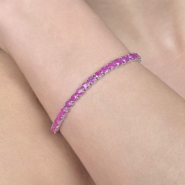 Bracelet Tennis with Ruby