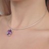 Semi-rigid collier with oval amethyst 17.03 ct.