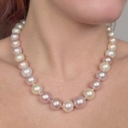 Necklace Pearl Multicolor Ø 11.5 / 15 mm