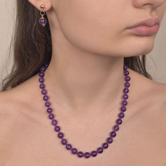 Parure: Collana e Orecchini di Ametista