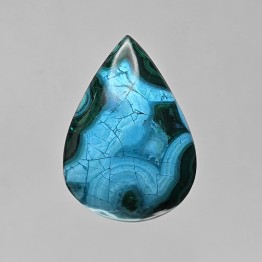 Pietra di Azzurmalachite a Goccia 52,12 Ct.