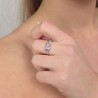 White gold ring with diamonds 0.71 ct.