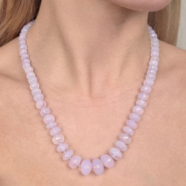 Necklace Quarzo Lavanda a Rondella Scala