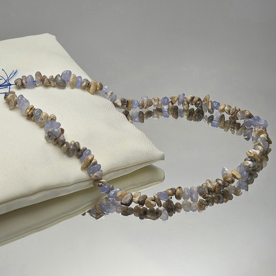 Filo Calcedonio Azzurro con Matrice ø 7,5 / 10 mm