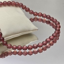 Filo di Quarzo con Alurgite Sferico ø 6,5/7 mm